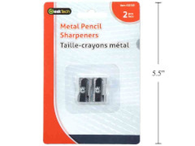 Metal pencil sharpener 2 pc