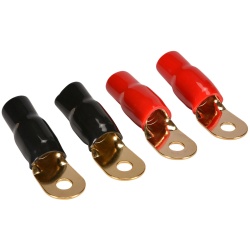 Ring terminal 4 gauge gold 4 pc