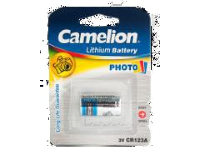 Lithium battery 3 volt CR-123 Camelion