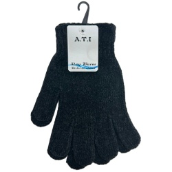 Chenille Gloves Black