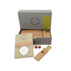 Thank You Card Set w/Stamps, Crayons, Envelopes In Storage Box (Display)