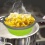 Sink Colander Collapsible w/ Handle assorted colours, Rinse, Drain & Dry
