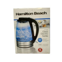 Glass Electric Kettle 1.7L 1500W Hamilton Beach