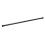 Curtain Rod Matte Black 42-72, 22/25 dia, hanger Bodico