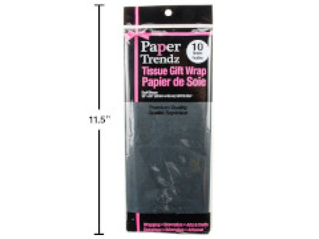 Tissue paper black 10 sheets 20x26 50.8x66cm