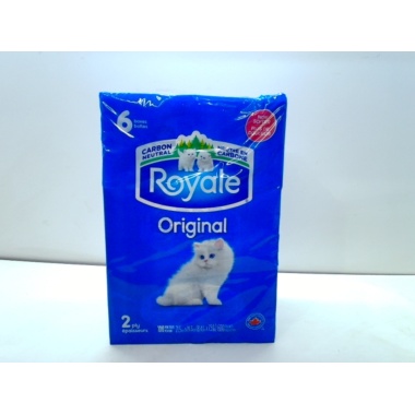 Facial Tissues 6bxs x 100 2 Ply Tissues Royale Original (Or $1.49/bx.)
