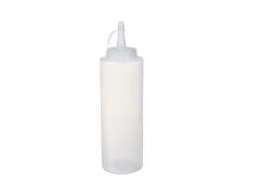 12OZ CLEAR SQUEEZE BOTTLE WITH LID 1/PK X 36/CS