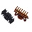 Jaw Clips 2pk. Black And Brown No-Slip Grip Scunci