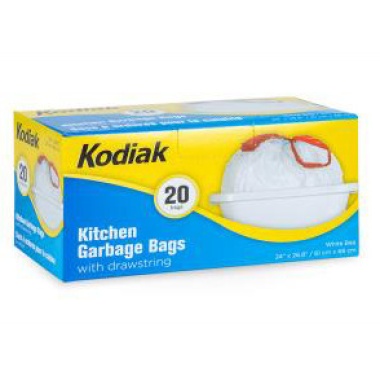 DRAWSTRING KITCHEN BAG 610MM X 680MM 20/ROLL KODIAK
