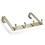 Over The Door 4 Hook Bar Mat Nickel 12.5 x 7-15/16