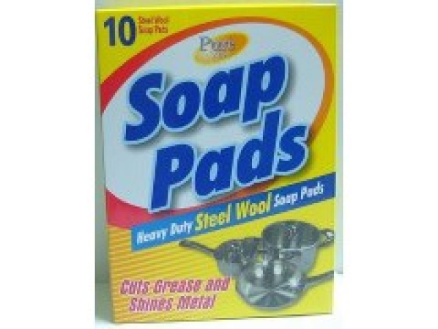 PURE KLEEN SOAP PADS HEAVY DUTY STEEL WOOL 10pk