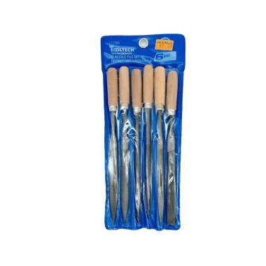 Needle File W/wooden Handle Set 6 Pc 160mm