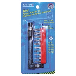 Torx Tamper Proof Bits 12 Pc
