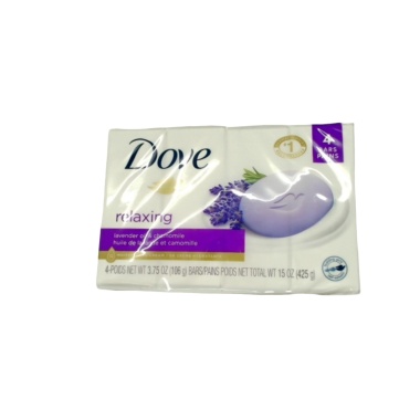 Dove Bar Soap 4 x 106g. Relaxing Lavender & Chamomile
