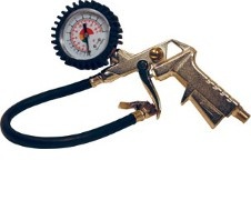 Tire Inflator With Dial Gauge