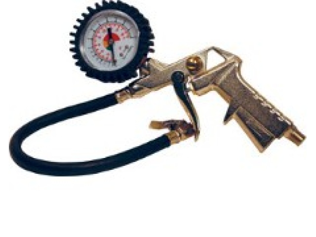Tire Inflator With Dial Gauge