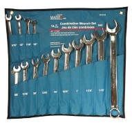 Combination Wrench Set Sae 14 Pc cr-v 3/8 to 1.1/4