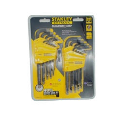 Hex Key Set 22pc. Sae & Metric Diamond Grip Stanley