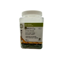 Deck Screws 8 x 2-1/2 350pcs. Green Flat Head w/Robertson Bit (or 4/$39.99)"