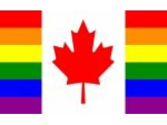 Flag rainbow with maple leaf 3x5 foot