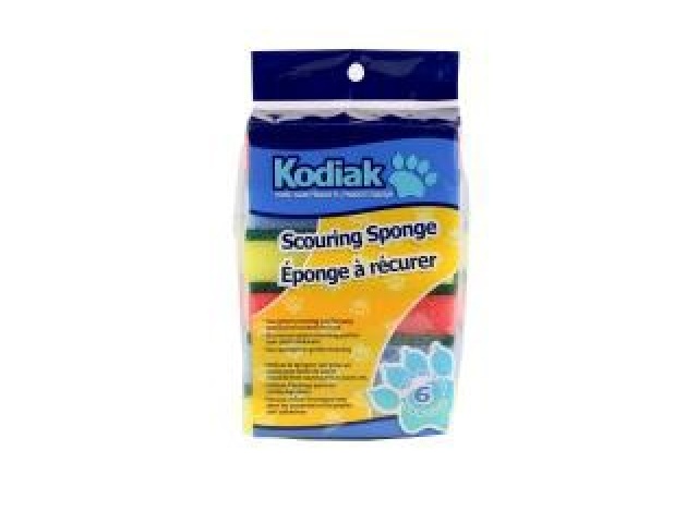 Kodiak Scouring Sponge Asst 6 pack