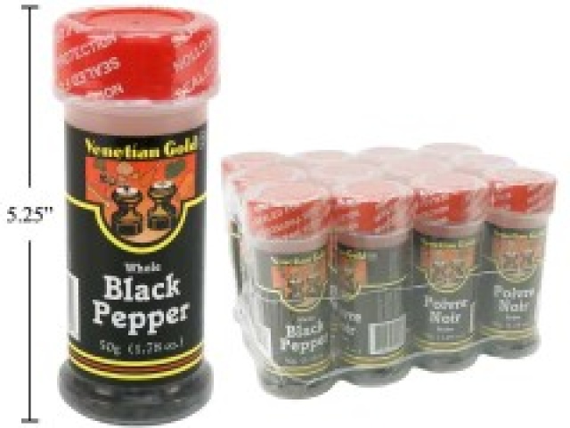 V. Gold, Black Pepper Whole 50g.