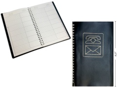 ADDRESS BOOK 5.5X8.5/48 SHEETS BLACK COVER