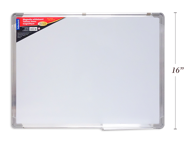 HIGH QUALITY MAG. WHITEBOARD 60X45CM (24X18 ) WITH TRAY FLIP ,ALUMINIUM BORDER, DOUBLE SIDED\