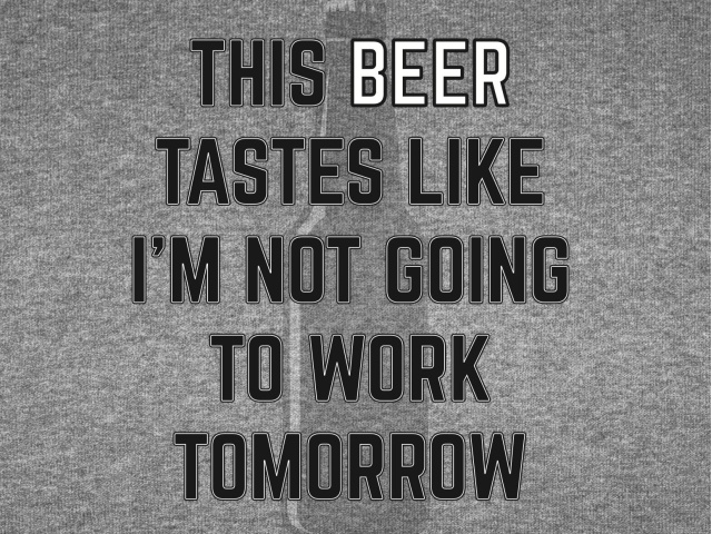 T-Shirt with print - Beer Tastes - M