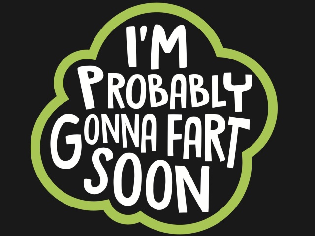 T-Shirt with print - Fart Soon - M
