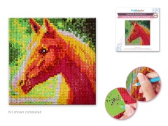 Craft Medley Kit: DIY Diamond Painting Kit A) Horse