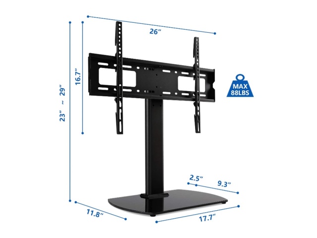 Desktop TV Stand for Flat Panel 32-65 88LBS VESA 600x400\