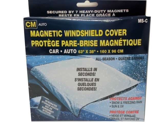 Car magnetic shield cover - installs in seconds - protect against snow and freezing rain