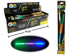 Neon Glo 12 Tri-colour Glow Stick, foil bag