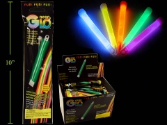 Neon Glo 6 Light Stick & Necklace, 5 col., foil pack