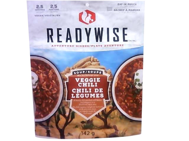 Readywise meal Veggie Chili 142g makes 2.5 servings