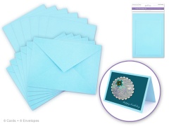 Cardmaking baby blue: 4.5x6