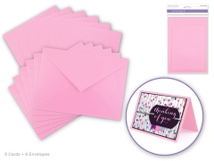 Cardmaking baby pink: 4.5x6