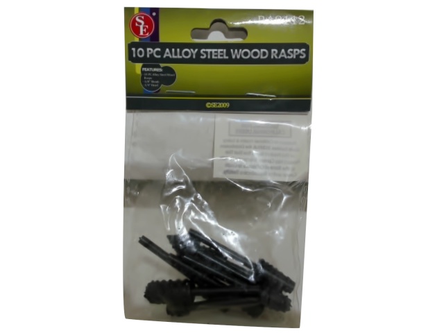 Wood Rasps Alloy Steel 10pk.