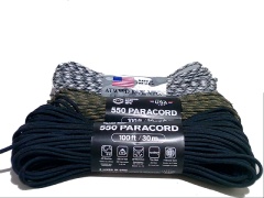 Rope Camo & Black 100' X 550 Paracord