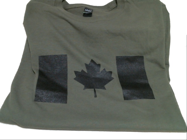 T-Shirt Canada flag olive drab - Large