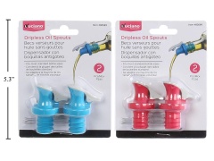 LUCIANO 2-PC DRIPLESS OIL SPOUTS SET