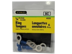 Ring Tongues 1/4 Stud 6pk. Vinyl Insulated Stanley