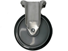 Caster 6 Grey Wheel Ball Bearing Rigid 350lbs. Stainless Steel