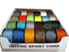 Micro Sport Cord Braided Colours 1.18mm(3/64) x 110ft