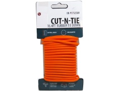 Tie Down Rubber 5mm X 16.4' Orange Cut-n-tie