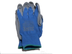 Work Gloves Cotton Polyester Rubber Palm Large Ass't
