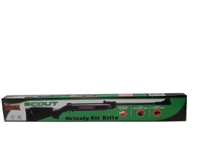 Air Rifle Scout .177 4.5mm Caliber Break Barrel Grizzly