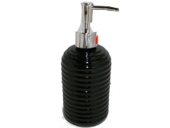 Glass Soap Pump,Black w/Decal