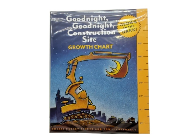 Goodnight, Goodnight, Construction Site W/growth Chart Glows In The Dark